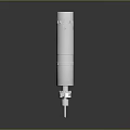 3D Rendered White Fragmentation Grenade Prototype With Handle And Safety Pin Design