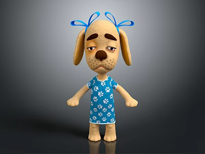 Modern Dog Toy Toy Dog Cartoon Dog 3d model Modern Dog Toy Toy Dog Cartoon Dog 3d model