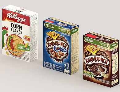 Food Packaging Supermarket Cargo 3d model