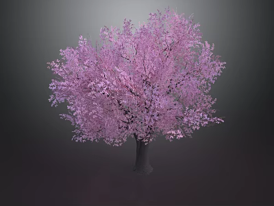 Pink Cherry Blossom Themed Pastry With Floral Decor And Sweet Flavors 3d model