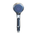 Chrome Plated Shower Head With Round Spray Nozzle And Water Drop Design