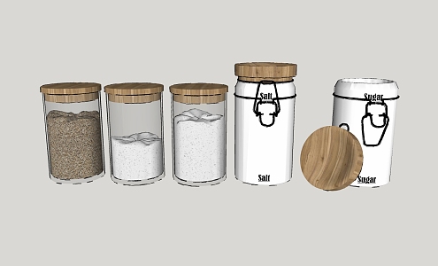 Modern seasoning bottle seasoning tank combination 3d model