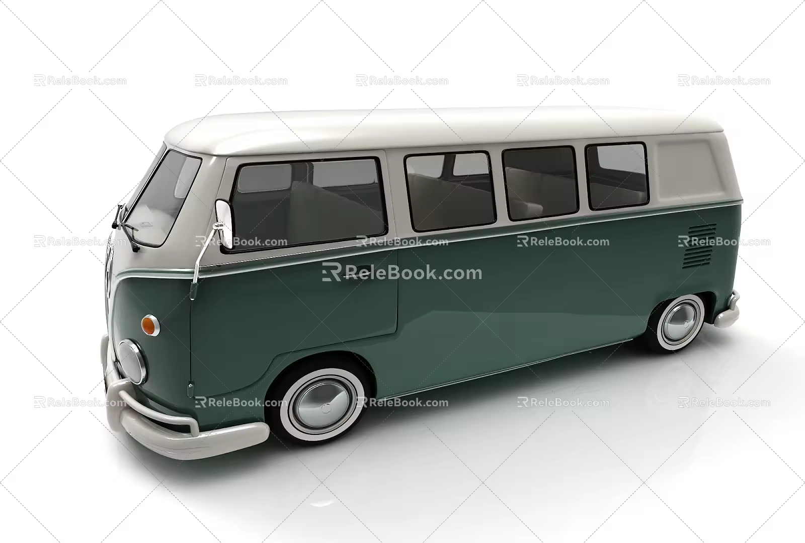 modern bus car 3d model