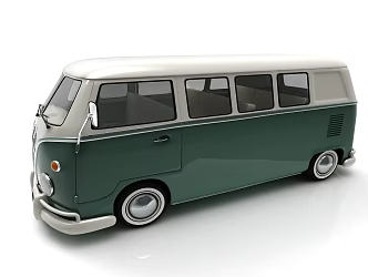 modern bus car 3d model