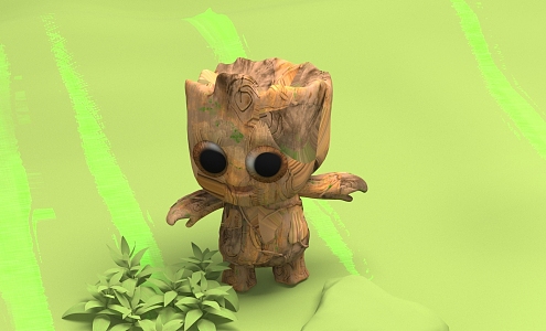 Cartoon Groot 3d model