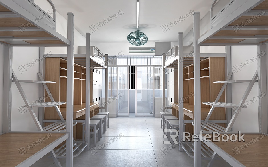 Dormitory Student Dormitory Worker Dormitory Upper and Lower Bed High and Low Bed School Dormitory model