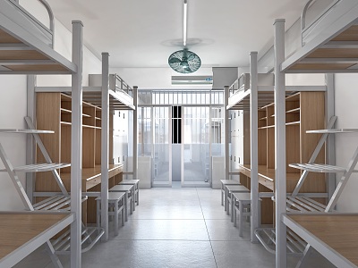 Dormitory Student Dormitory Worker Dormitory Upper and Lower Bed High and Low Bed School Dormitory model