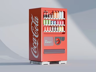 Modern Vending Machine Beverage Machine Refrigerated Cabinet 3d model