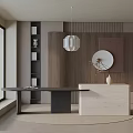 Modern dining table 3d model