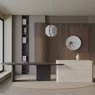 Modern dining table 3d model
