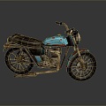 Motorcycle Two-wheeled Motorcycle Cross-country Motorcycle Road Race Motorcycle Motor Vehicle Transport 3d model