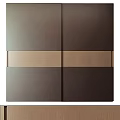 Sleek Modern Wardrobe Design Featuring Two Tone Panels Internal Lighting And Storage Drawers 3d model