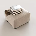 stool soft stool sofa stool books 3d model