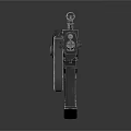 Modern Tactical Assault Rifle With Metal Body Scope And Tactical Rail