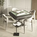 Modern Mahjong Table and Chair Mahjong Table 3d model