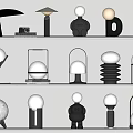 Modern table lamp 3d model