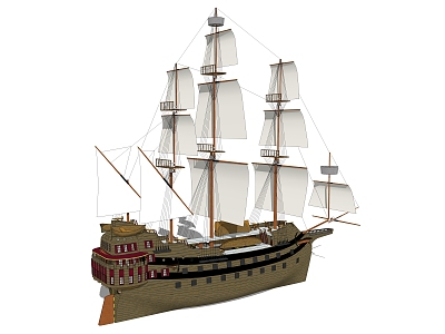 modern sailing ship model