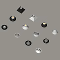 Modern Recessed Spotlights and Downlights in Various Designs and Colors