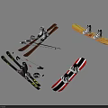 High Quality Winter Sports Equipment with Skis Poles Boots and Snowboards