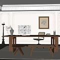 Modern Middle Ancient Study 3d model