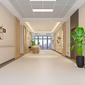 Kangxin Center Modern Reception Area With Marble Backdrop And Wooden Decor