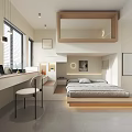Modern Apartment Living Room With Beige Sofa Accent Chair Coffee Tables And Area Rug