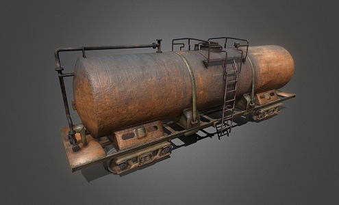 Oil Tank Oil Storage Tank Industrial Tanker Tubing Tank 3d model