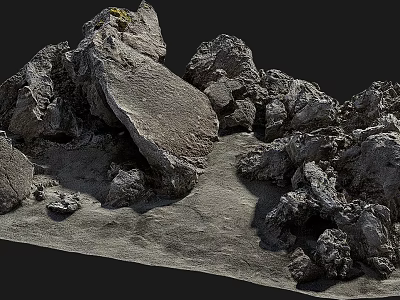 Stone Rock Desert Stone Mountain Cliff Cliff Shale Mountain Big Mountain 3d model