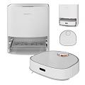 Modern White Deebot Robot Vacuum Cleaner With Automatic Charging Dock Station