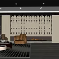 Luxury Wine Cellar Interior Design With Custom Wine Racks And Fireplace Area