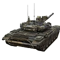 T90 T90S main battle tank light medium Russian tank low face number low model simple model game sub-era film and television level super realistic 3d model
