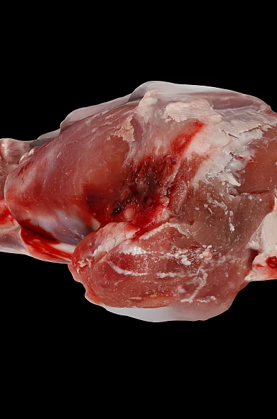 High Quality Fresh Raw Meat with Bone and Marbled Fat for Cooking 3d model