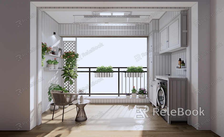 Modern Balcony model