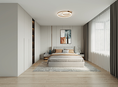 Modern Bedroom 3d model