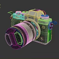 Fujifilm Digital Camera With Vintage Design And Detachable Lens For Photography