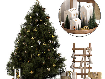 Modern Christmas Tree Christmas Decoration 3d model