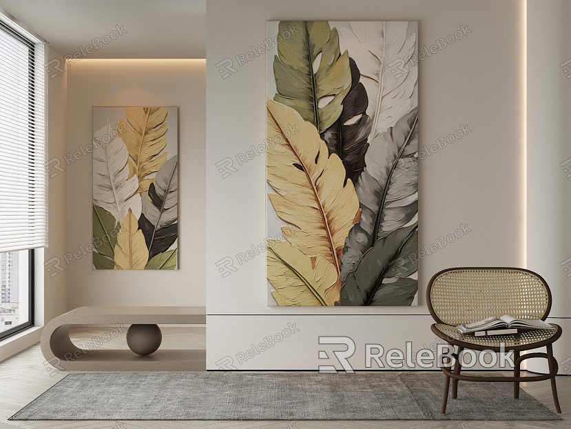 modern decorative painting model