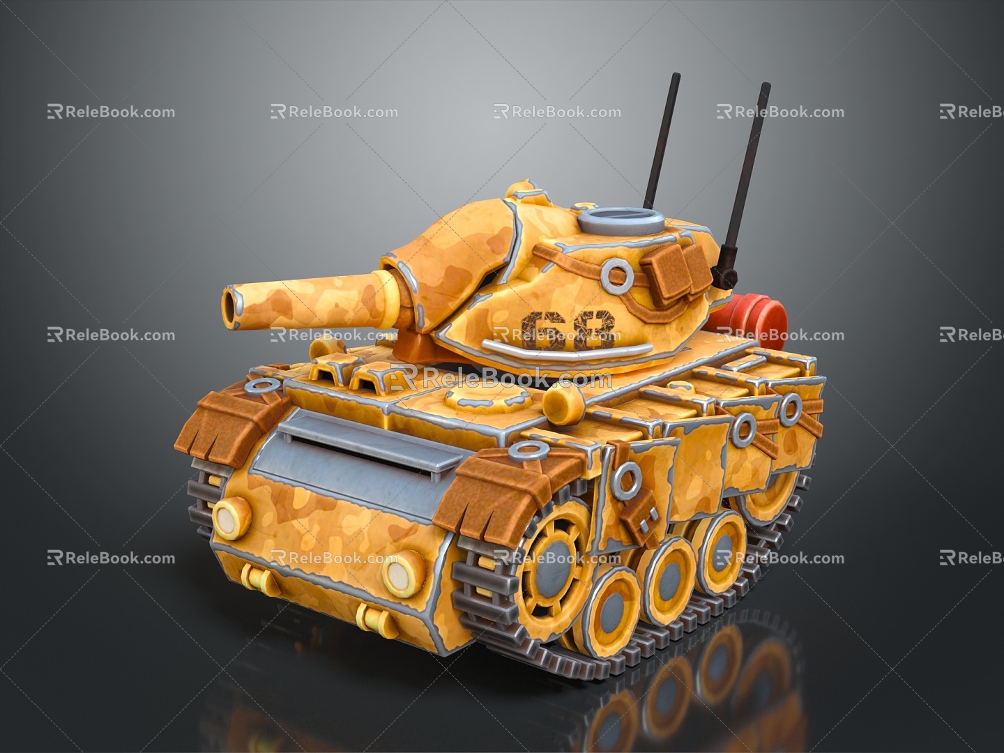 Modern Tank Sci-fi Tank Cartoon Tank Sci-fi Vehicle Sci-fi Chariot 3d model