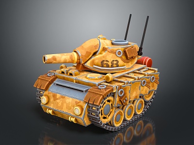 Modern Tank Sci-fi Tank Cartoon Tank Sci-fi Vehicle Sci-fi Chariot 3d model