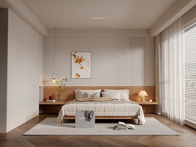 Japanese-style bedroom 3d model