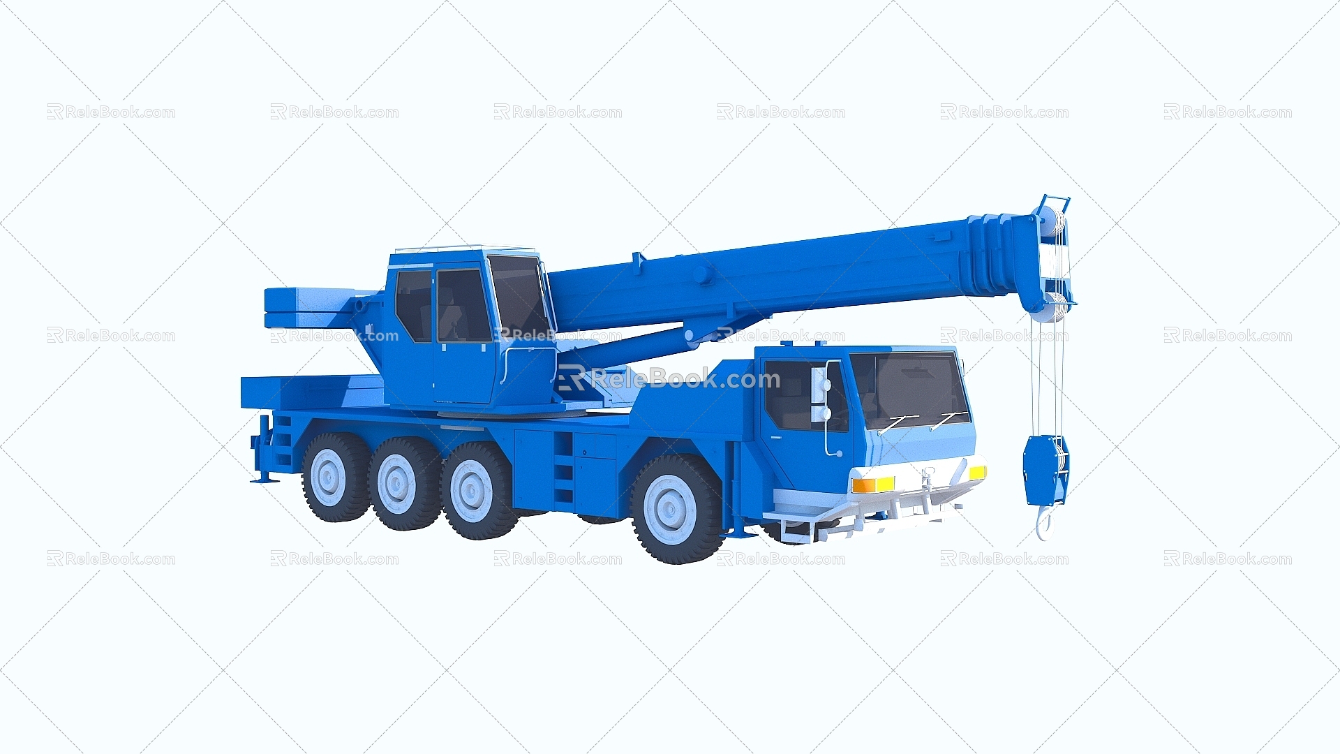 Modern crane truck crane 3d model