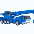 Modern crane truck crane 3d model