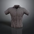 Stylish Striped Short Sleeve Shirt With Classic Collar For Daily Use