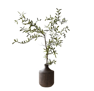 Modern Plant Ornaments Bonsai Vase Flower Art 3d model