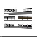 Stylish Railings With Various Designs Crossed Patterns Striped Panels And Coffee Signage