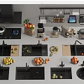 Modern Kitchen Sinks With Different Designs Faucet Fresh Fruits And Appliances
