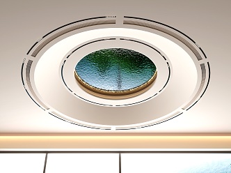 circular ceiling 3d model