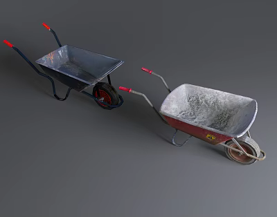 Modern wheelbarrow 3d model