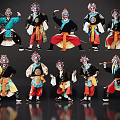 2D Peking Opera Characters Sheng Dan Jing Mo Ugly Horn Wu Chou Drama Characters Local Drama 3d model