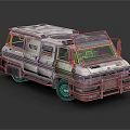Police Functional Vehicle with Futuristic Design Metallic Exterior Roof Police Lights and LED Lighting